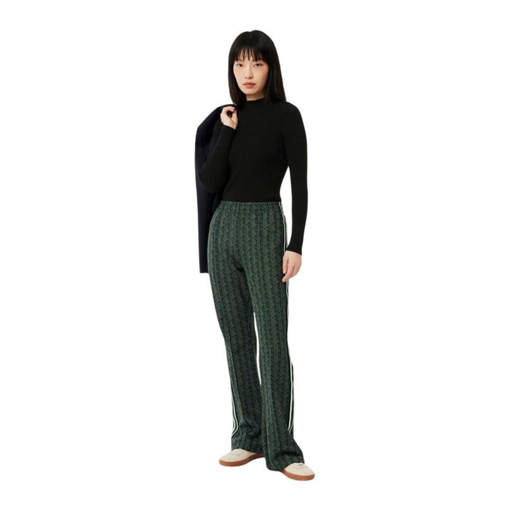 Lacoste Womens/Ladies Rib Knit High-Neck Sweater Top / Black - Picture 6 of 6